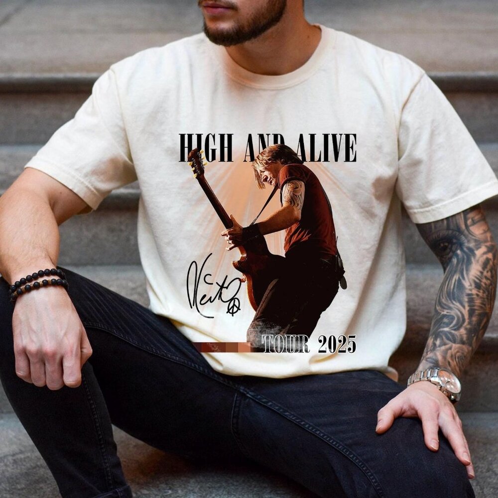 Keith Urban High and Alive Tour 2025 Shirt, Music Concert 2025 Graphic Tee 98